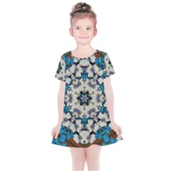 Paradise Flowers And Candle Light Kids  Simple Cotton Dress by pepitasart