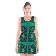 Abstract Pattern Geometric Backgrounds   Scoop Neck Skater Dress by Eskimos