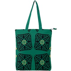 Abstract Pattern Geometric Backgrounds   Double Zip Up Tote Bag by Eskimos