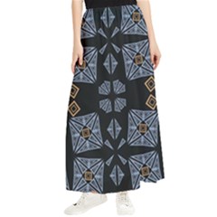 Abstract Pattern Geometric Backgrounds   Maxi Chiffon Skirt by Eskimos