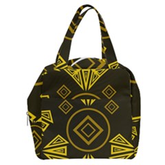 Abstract Pattern Geometric Backgrounds   Boxy Hand Bag by Eskimos