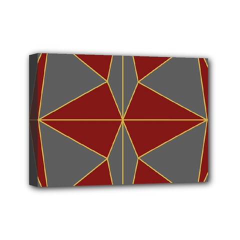 Abstract Pattern Geometric Backgrounds   Mini Canvas 7  X 5  (stretched) by Eskimos