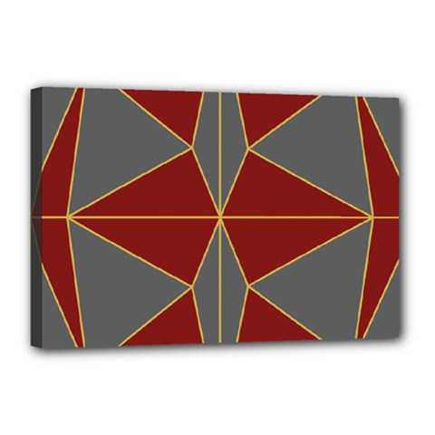 Abstract Pattern Geometric Backgrounds   Canvas 18  X 12  (stretched) by Eskimos