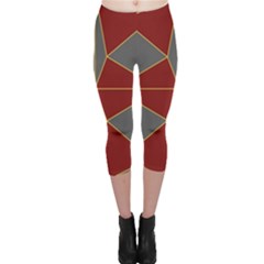 Abstract Pattern Geometric Backgrounds   Capri Leggings  by Eskimos