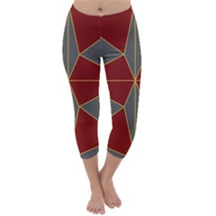 Abstract Pattern Geometric Backgrounds   Capri Winter Leggings  by Eskimos