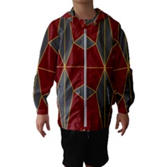 Abstract Pattern Geometric Backgrounds   Kids  Hooded Windbreaker