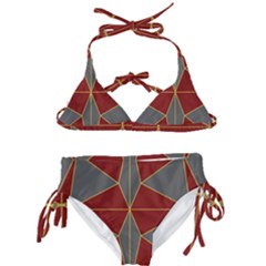 Abstract Pattern Geometric Backgrounds   Kids  Classic Bikini Set by Eskimos