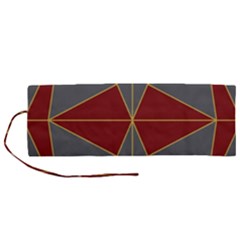 Abstract Pattern Geometric Backgrounds   Roll Up Canvas Pencil Holder (m) by Eskimos