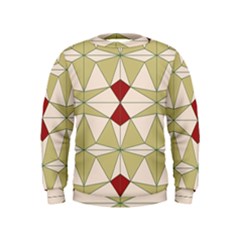 Abstract Pattern Geometric Backgrounds   Kids  Sweatshirt by Eskimos