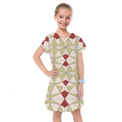 Abstract Pattern Geometric Backgrounds   Kids  Drop Waist Dress by Eskimos