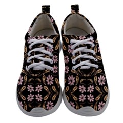 Folk Flowers Print Floral Pattern Ethnic Art Athletic Shoes by Eskimos