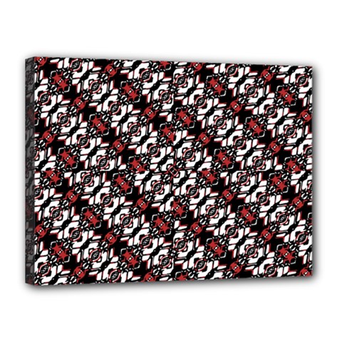 Linear Geometric Modern Pattern Canvas 16  X 12  (stretched) by dflcprintsclothing