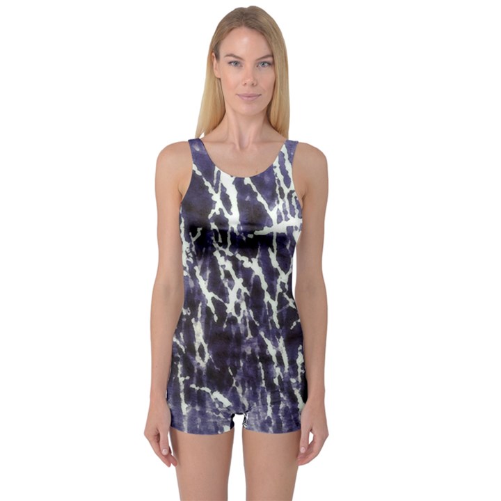 Abstract light games 5 One Piece Boyleg Swimsuit