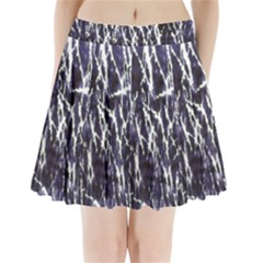 Abstract Light Games 5 Pleated Mini Skirt by DimitriosArt