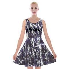 Abstract Light Games 5 Velvet Skater Dress by DimitriosArt