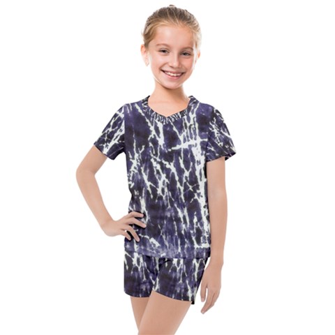 Abstract Light Games 5 Kids  Mesh Tee And Shorts Set by DimitriosArt