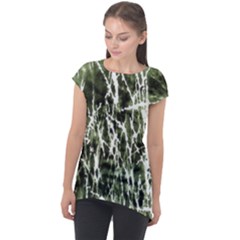 Abstract Light Games 6 Cap Sleeve High Low Top by DimitriosArt