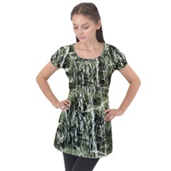 Abstract Light Games 6 Puff Sleeve Tunic Top by DimitriosArt