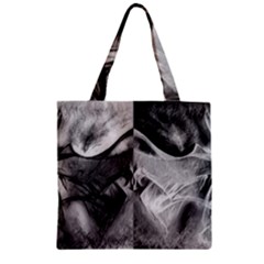 Oh, Bruce Zipper Grocery Tote Bag by MRNStudios