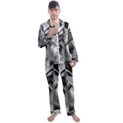 Oh, Bruce Men s Long Sleeve Satin Pajamas Set by MRNStudios