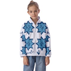 Abstract Pattern Geometric Backgrounds   Kids  Half Zip Hoodie by Eskimos