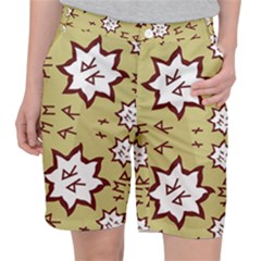 Abstract Pattern Geometric Backgrounds   Pocket Shorts by Eskimos