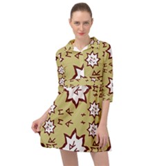 Abstract Pattern Geometric Backgrounds   Mini Skater Shirt Dress by Eskimos