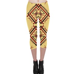 Abstract Pattern Geometric Backgrounds   Capri Leggings  by Eskimos