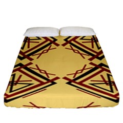 Abstract Pattern Geometric Backgrounds   Fitted Sheet (king Size)