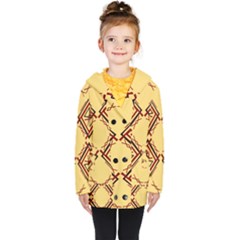 Abstract Pattern Geometric Backgrounds   Kids  Double Breasted Button Coat by Eskimos