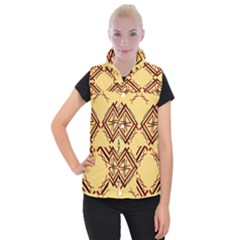 Abstract Pattern Geometric Backgrounds   Women s Button Up Vest by Eskimos