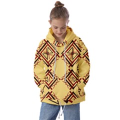 Abstract Pattern Geometric Backgrounds   Kids  Oversized Hoodie
