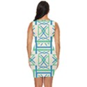 Abstract pattern geometric backgrounds   Draped Bodycon Dress View4