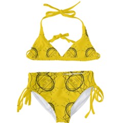 Abstract Pattern Geometric Backgrounds   Kids  Classic Bikini Set by Eskimos