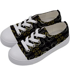 Abstract Pattern Geometric Backgrounds   Kids  Low Top Canvas Sneakers by Eskimos