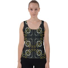 Abstract Pattern Geometric Backgrounds   Velvet Tank Top by Eskimos