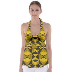 Abstract Pattern Geometric Backgrounds   Babydoll Tankini Top by Eskimos