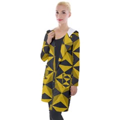 Abstract Pattern Geometric Backgrounds   Hooded Pocket Cardigan by Eskimos