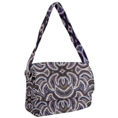 Embroidered Patterns Courier Bag