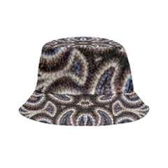 Embroidered Patterns Inside Out Bucket Hat by kaleidomarblingart