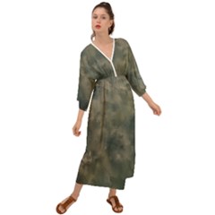 Algae Texture Patttern Grecian Style  Maxi Dress by dflcprintsclothing