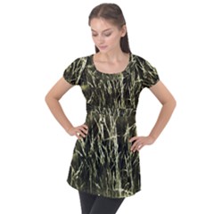 Abstract Light Games 7 Puff Sleeve Tunic Top by DimitriosArt