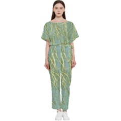 Abstract Light Games 8 Batwing Lightweight Chiffon Jumpsuit