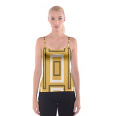 Abstract Pattern Geometric Backgrounds   Spaghetti Strap Top