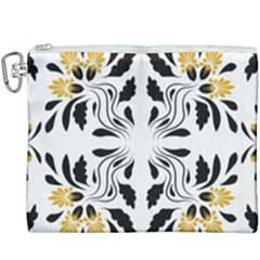 Folk Flowers Print Floral Pattern Ethnic Art Canvas Cosmetic Bag (xxxl) by Eskimos