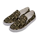 Folk flowers print Floral pattern Ethnic art Women s Canvas Slip Ons View2