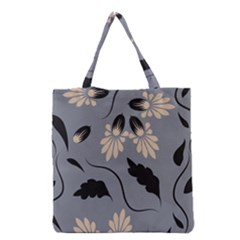 Folk Flowers Print Floral Pattern Ethnic Art Grocery Tote Bag