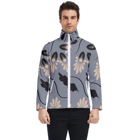 Folk Flowers Print Floral Pattern Ethnic Art Men s Bomber Jacket by Eskimos