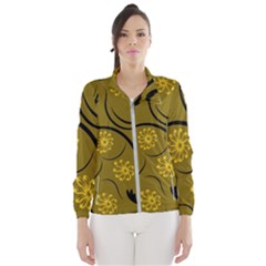 Folk Flowers Print Floral Pattern Ethnic Art Women s Windbreaker by Eskimos