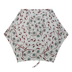 Folk Flowers Print Floral Pattern Ethnic Art Mini Folding Umbrellas